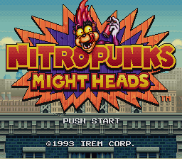 Nitropunks - Might Heads (Japan) Title Screen